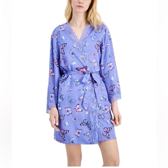 INC INTERNATIONAL CONCEPTS
Lace-Trim Butterfly Wrap Robe, XSmall - Picture 2 of 5